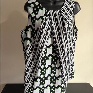 Peter Pilotto Black and White Geometric Blouse